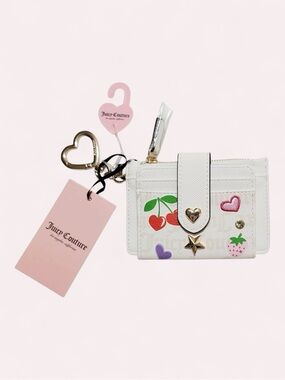 Juicy Couture All Things Juicy Cardholder with Pink Charm Tag